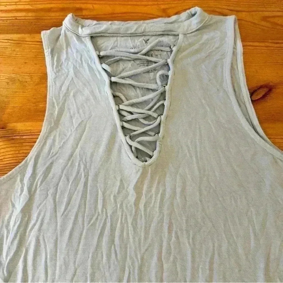 SOFT & SEXY America Eagle outfitters cross cross front women M AEO TANK - Picture 5 of 5